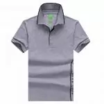 hugo boss sport t-shirts luxe retro 19 lapel gris